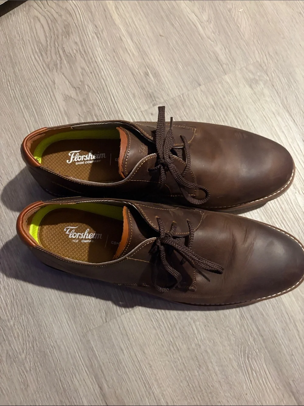 Florsheim Men’s Brown Leather Casual Dress Shoes